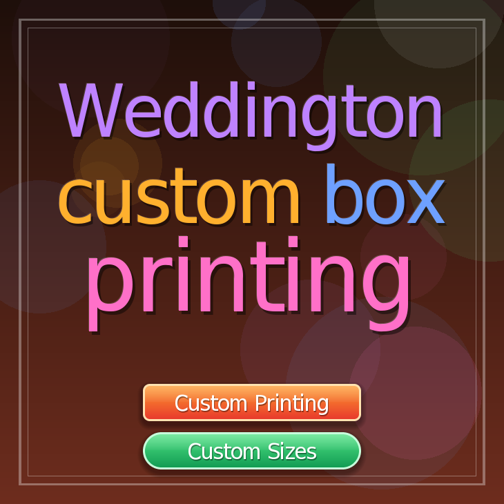 Weddington custom box printing