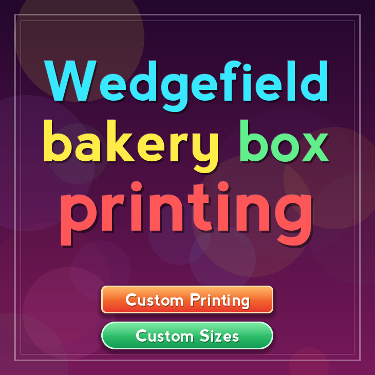 Wedgefield bakery box printing