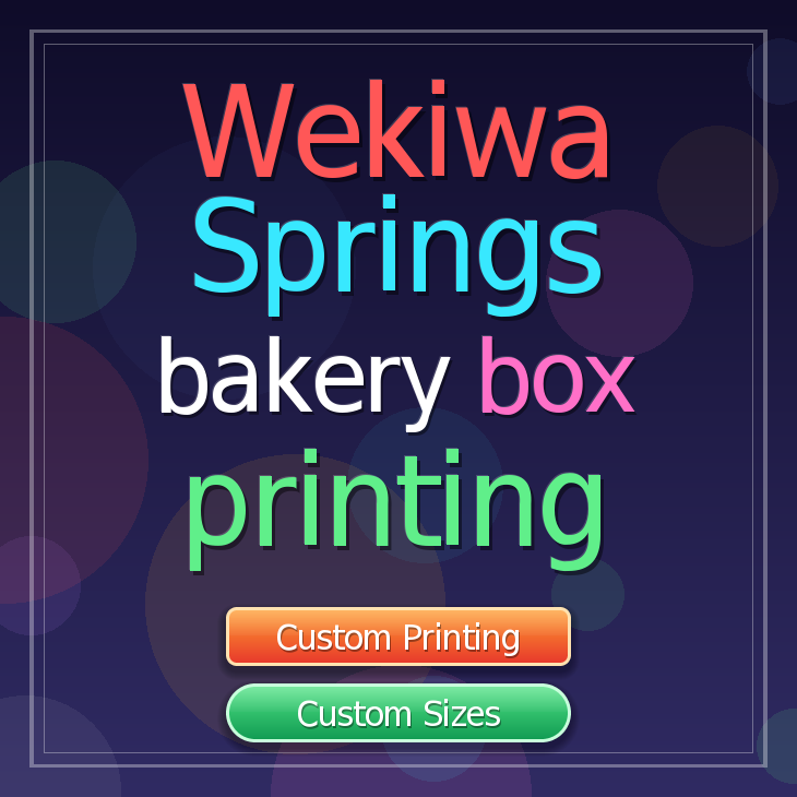 Wekiwa Springs bakery box printing