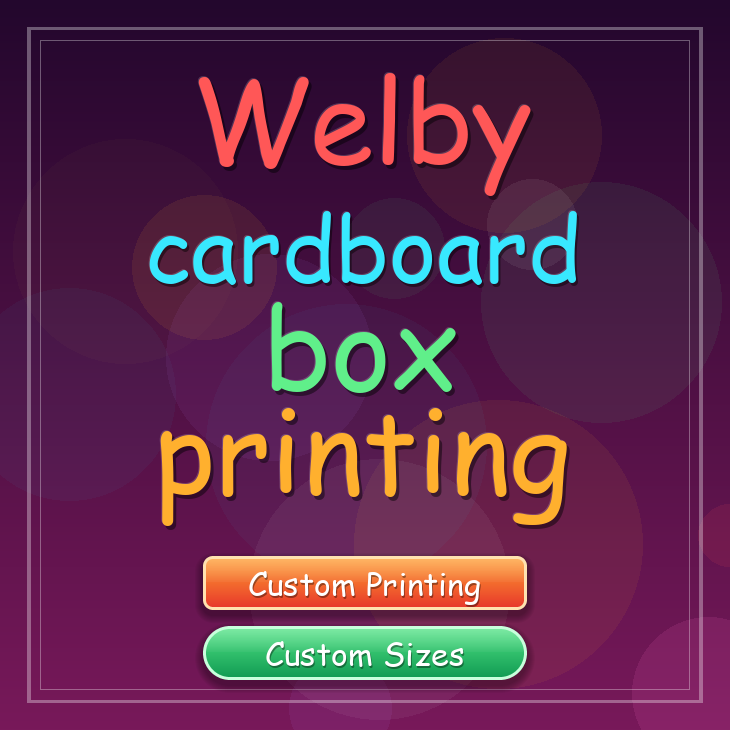 Welby cardboard box printing