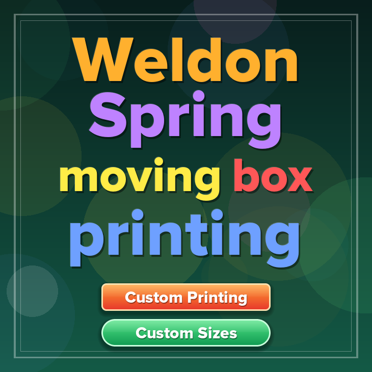 Weldon Spring moving box printing