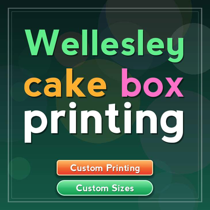 Wellesley cake box printing