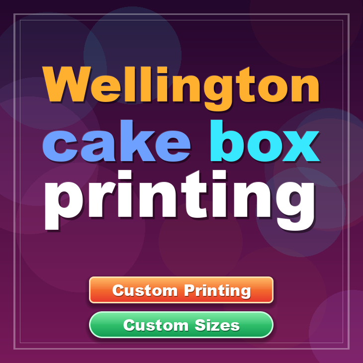 Wellington cake box printing