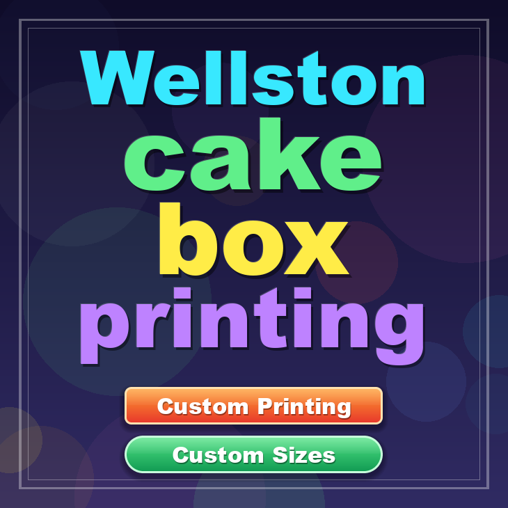 Wellston cake box printing