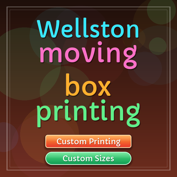 Wellston moving box printing
