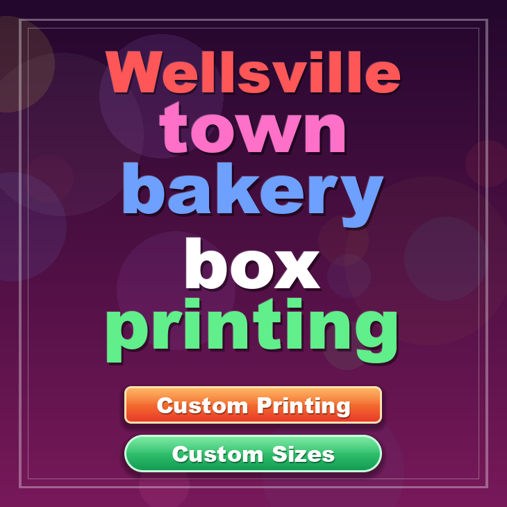 Wellsville Town bakery box printing