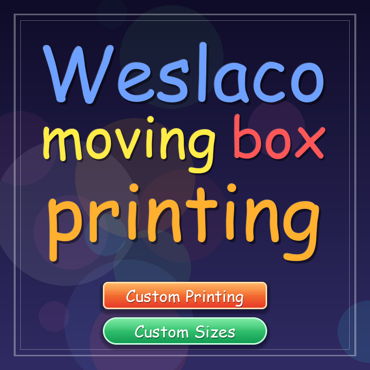 Weslaco moving box printing