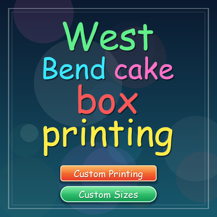West Bend cake box printing