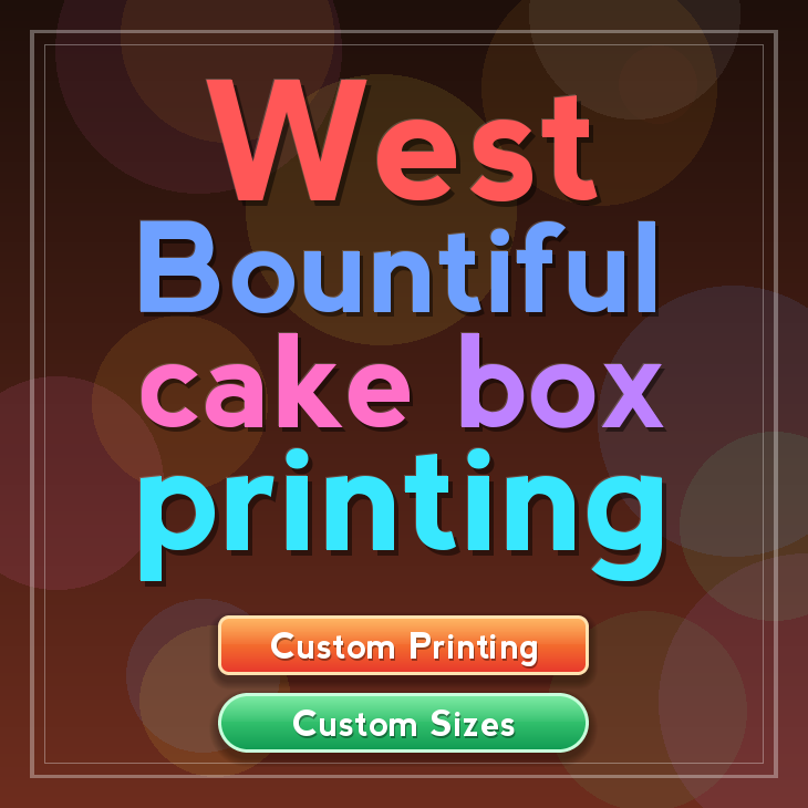 West Bountiful cake box printing