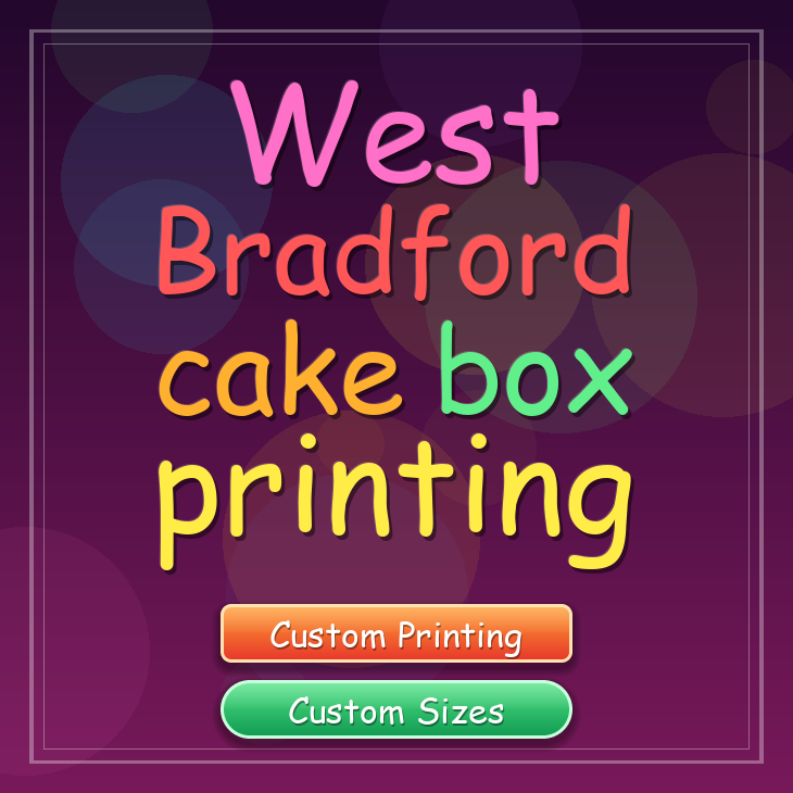 West Bradford cake box printing