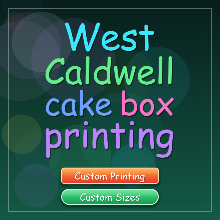 West Caldwell cake box printing