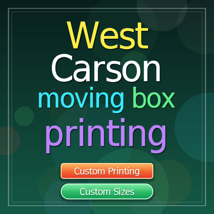 West Carson moving box printing