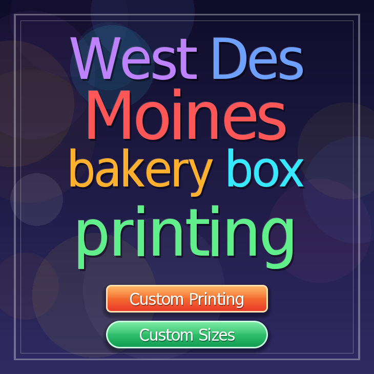 West Des Moines bakery box printing