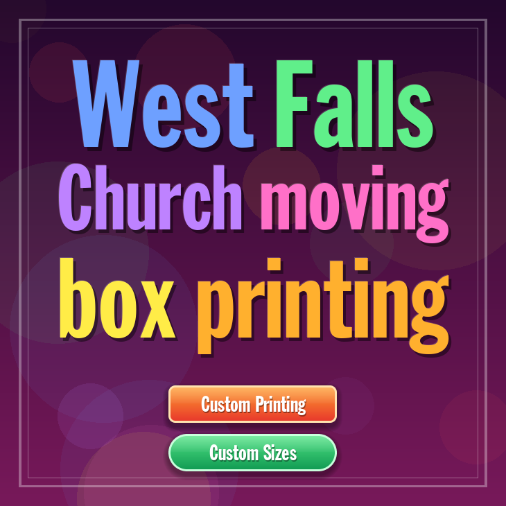 West Falls Church moving box printing