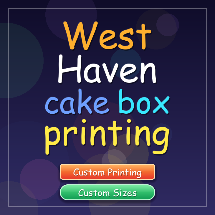 West Haven cake box printing