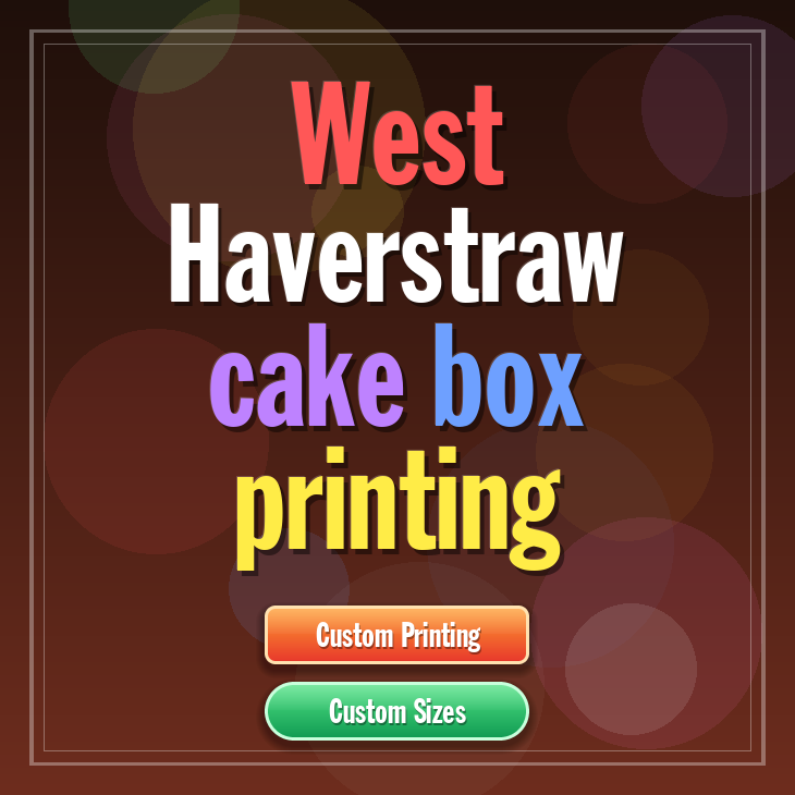 West Haverstraw cake box printing