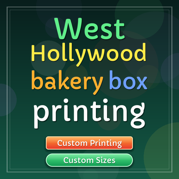 West Hollywood bakery box printing