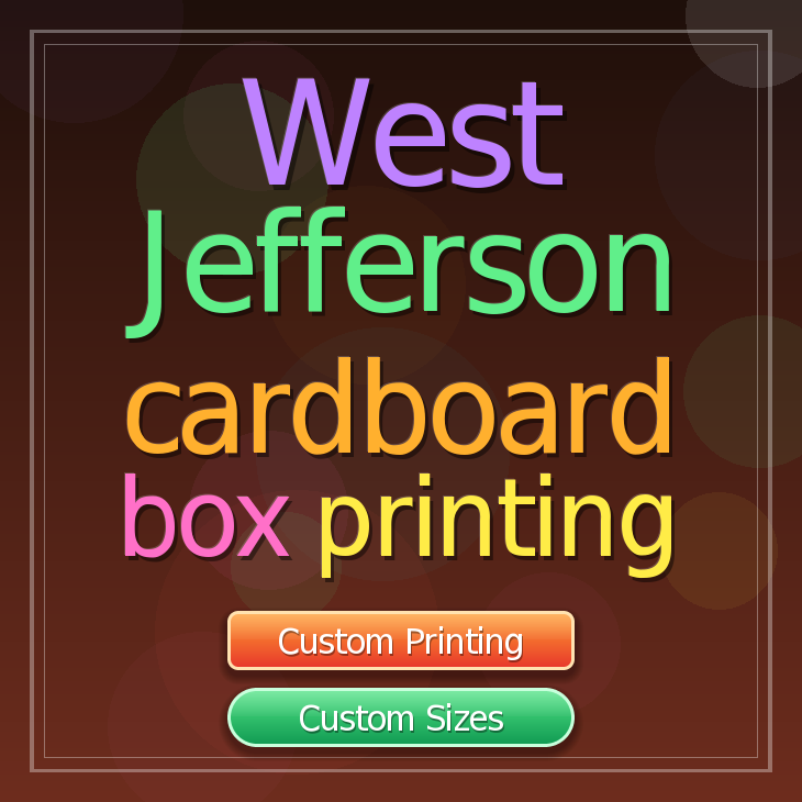 West Jefferson cardboard box printing