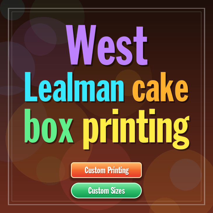 West Lealman cake box printing
