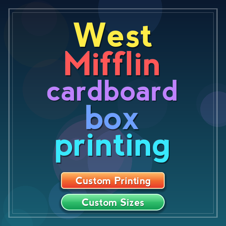 West Mifflin cardboard box printing