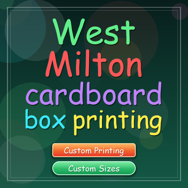 West Milton cardboard box printing
