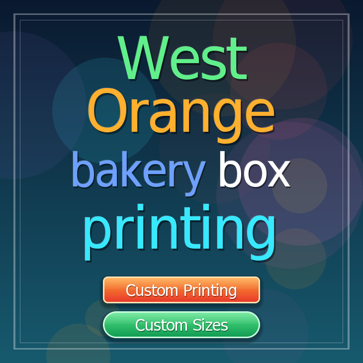 West Orange bakery box printing