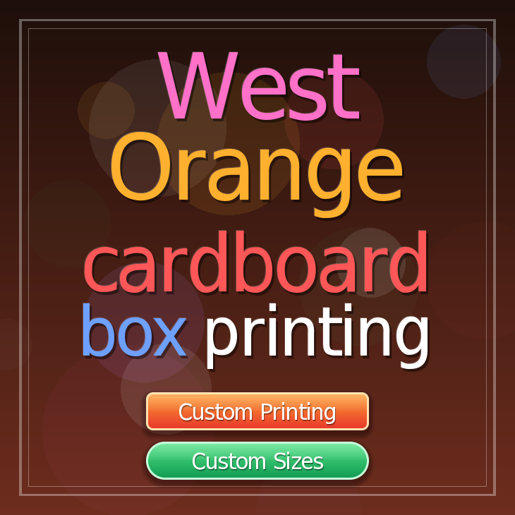 West Orange cardboard box printing