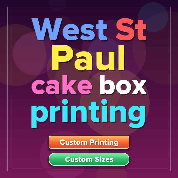 West St Paul cake box printing