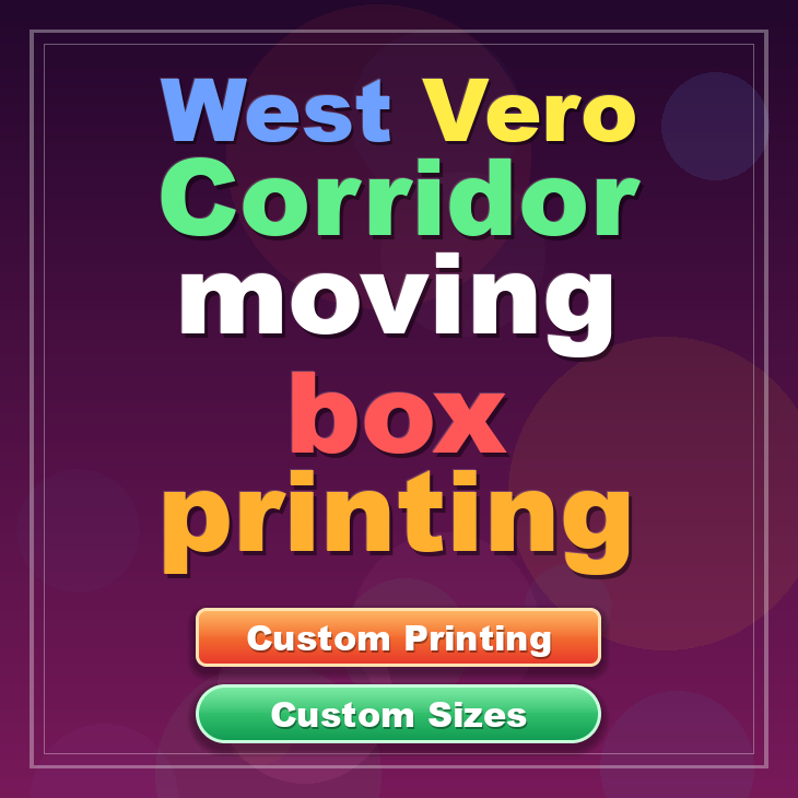 West Vero Corridor moving box printing