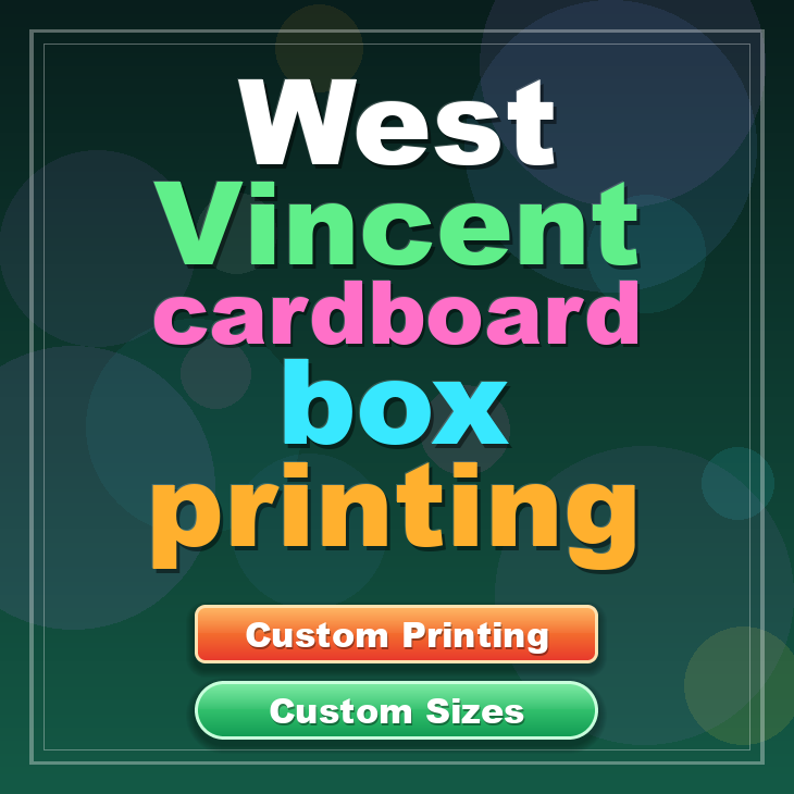 West Vincent cardboard box printing