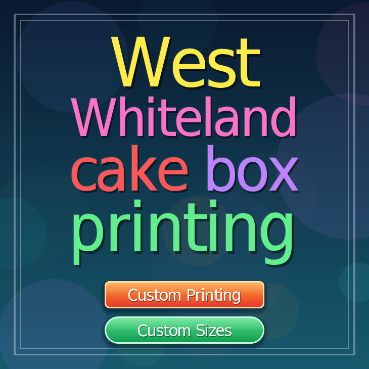 West Whiteland cake box printing