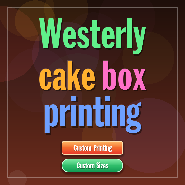 Westerly cake box printing