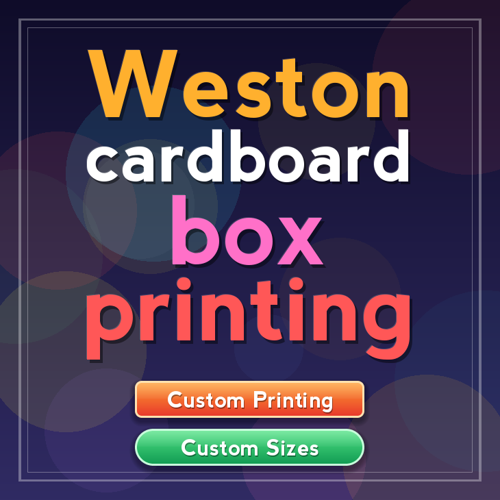 Weston cardboard box printing
