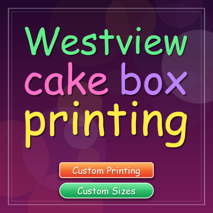 Westview cake box printing