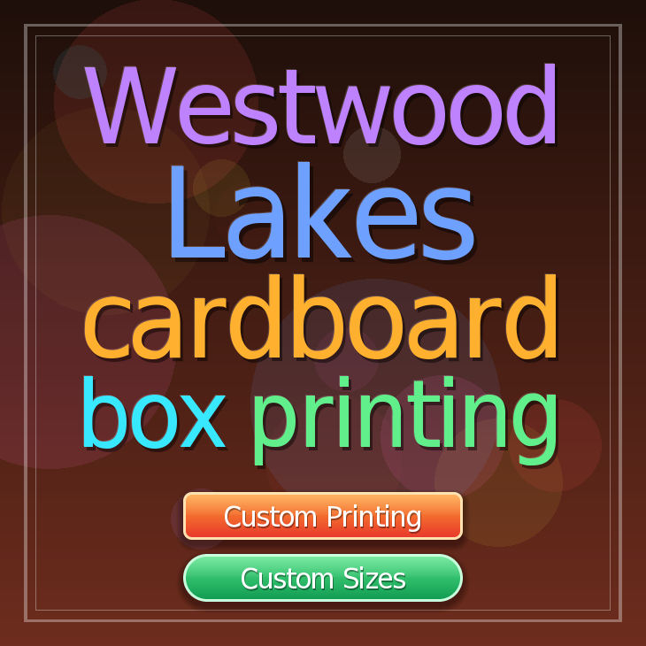Westwood Lakes cardboard box printing