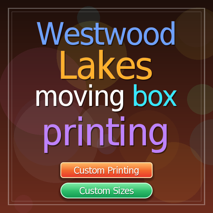 Westwood Lakes moving box printing