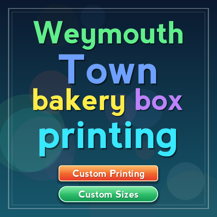Weymouth Town bakery box printing