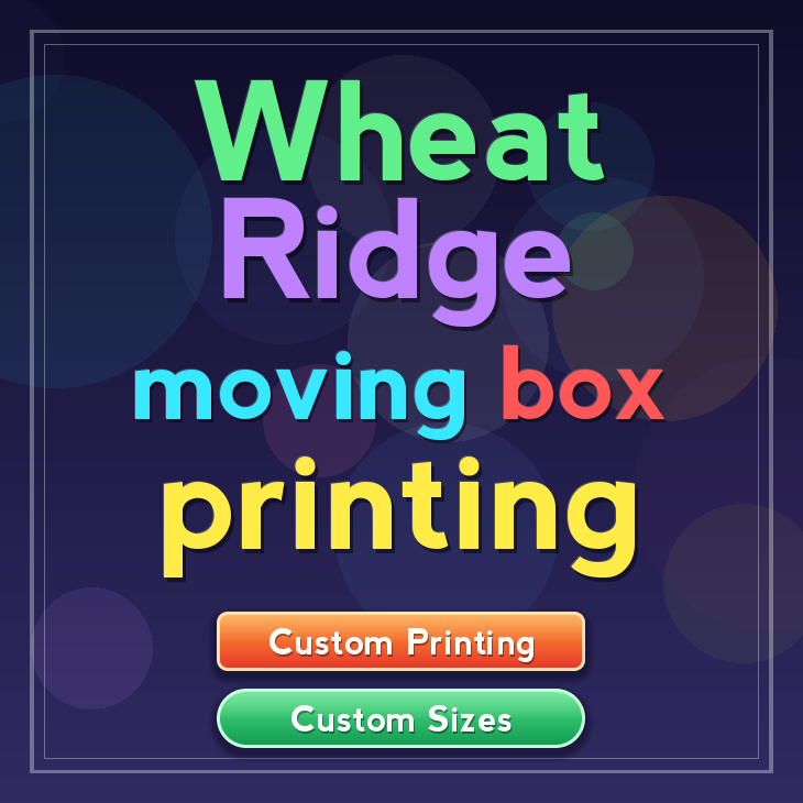 Wheat Ridge moving box printing