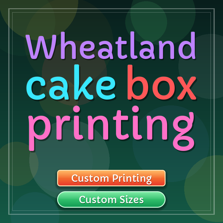 Wheatland cake box printing