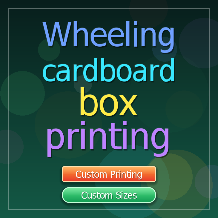 Wheeling cardboard box printing