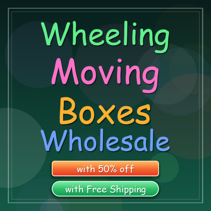 Wheeling moving boxes