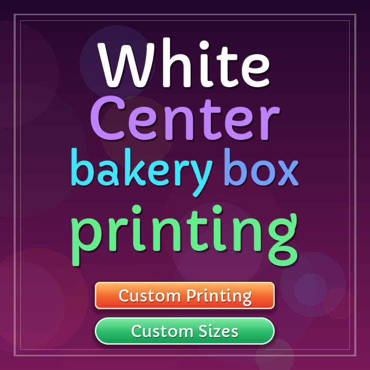 White Center bakery box printing