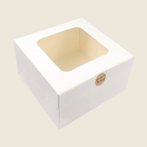 White cookie boxes packaging