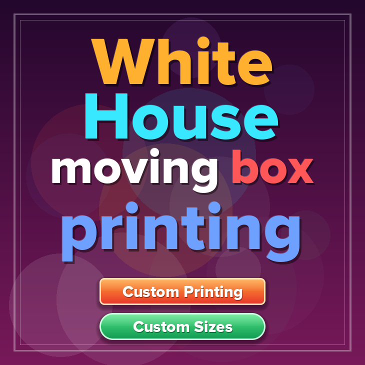 White House moving box printing