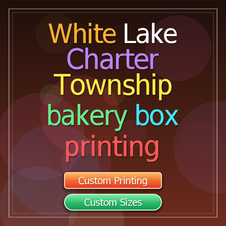 White Lake Charter Township bakery box printing