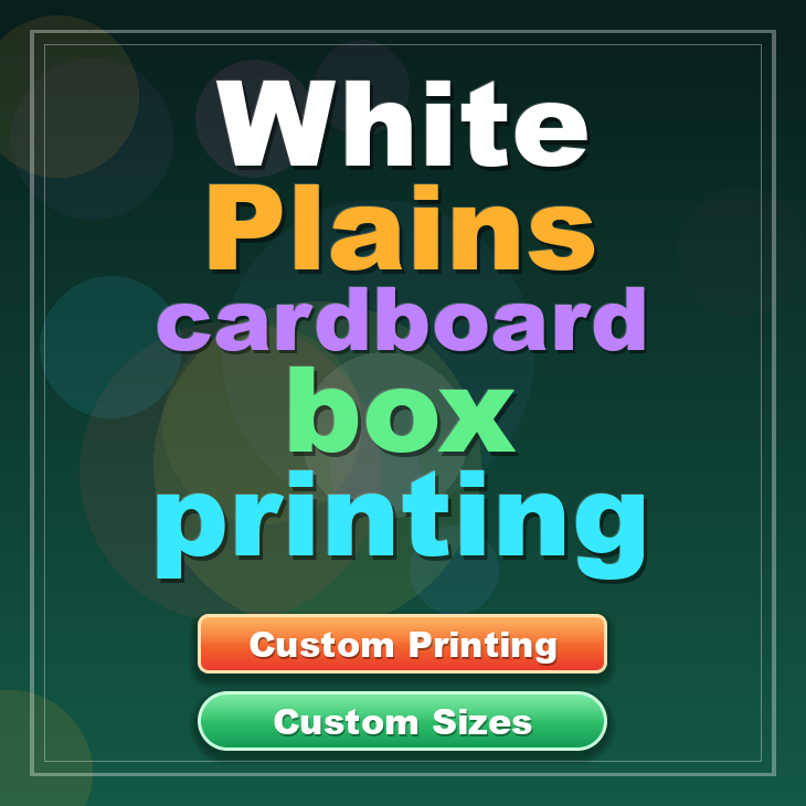 White Plains cardboard box printing