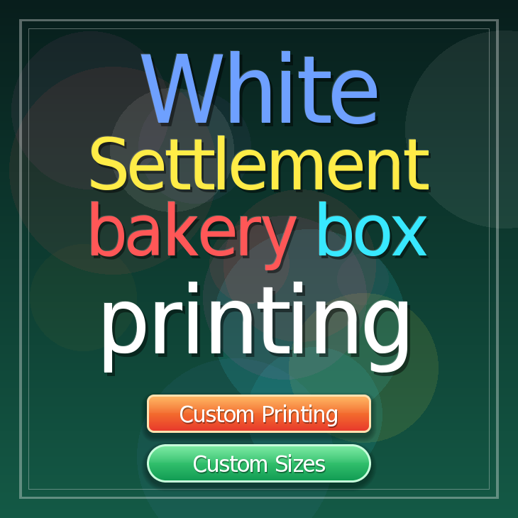 White Settlement bakery box printing