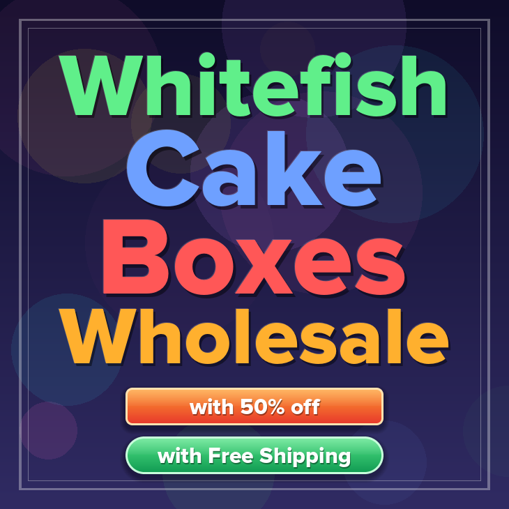 Whitefish cake boxes
