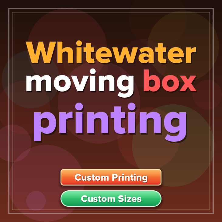 Whitewater moving box printing