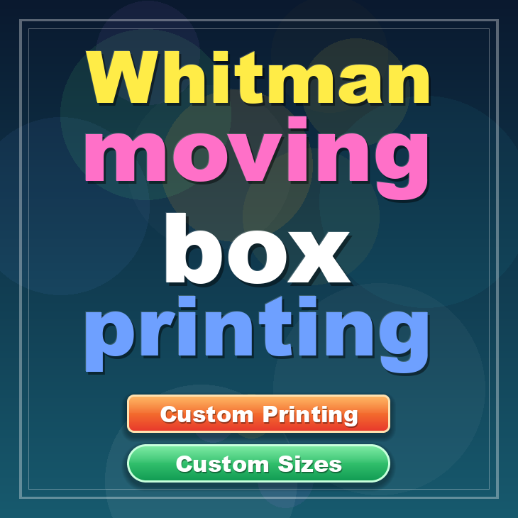 Whitman moving box printing